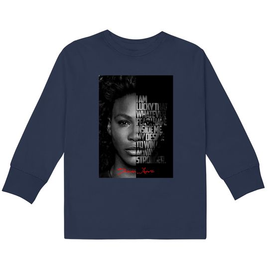 Discover Serena Williams Kids Long Sleeve T-Shirts, Serena Williams Goat Kids Long Sleeve T-Shirts