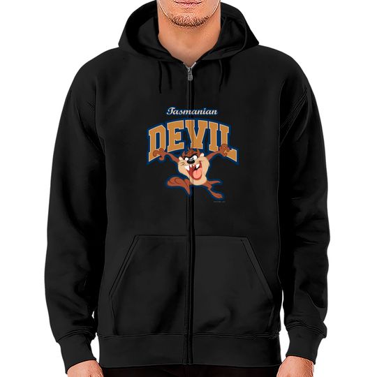 Discover TAZ™ Tasmanian Devil Patch Zip Hoodies