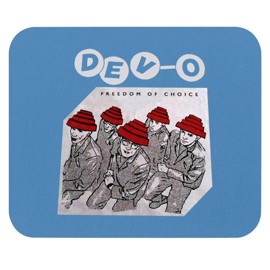 Discover Devo Band PREMIUM Mouse Pad, Devo Freedom and Choice Mouse Pads