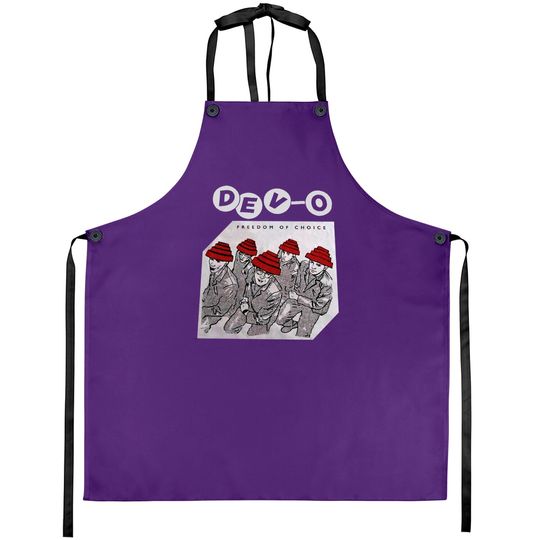 Discover Devo Band PREMIUM Apron, Devo Freedom and Choice Aprons