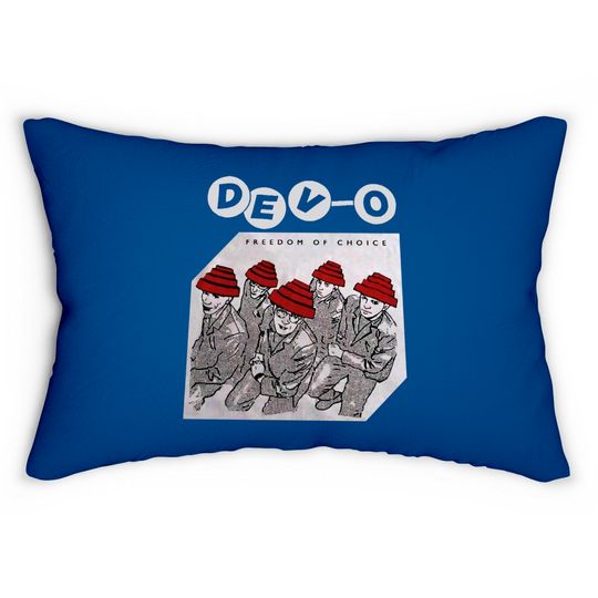 Discover Devo Band PREMIUM Lumbar Pillow, Devo Freedom and Choice Lumbar Pillows