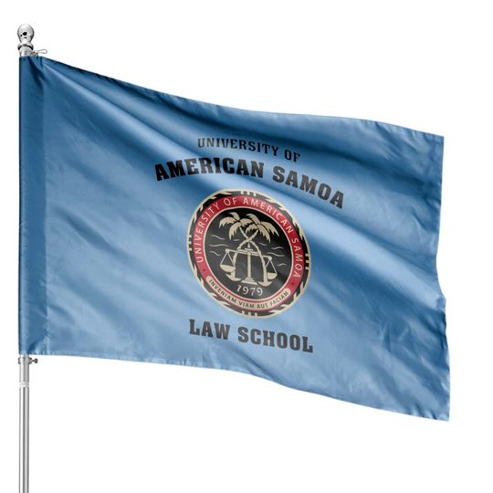Discover University of American Samoa Law School House Flag American Samoa Logo House Flags