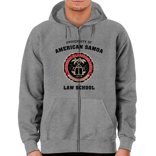 Discover University of American Samoa Law School shirt American Samoa Logo Zip Hoodies