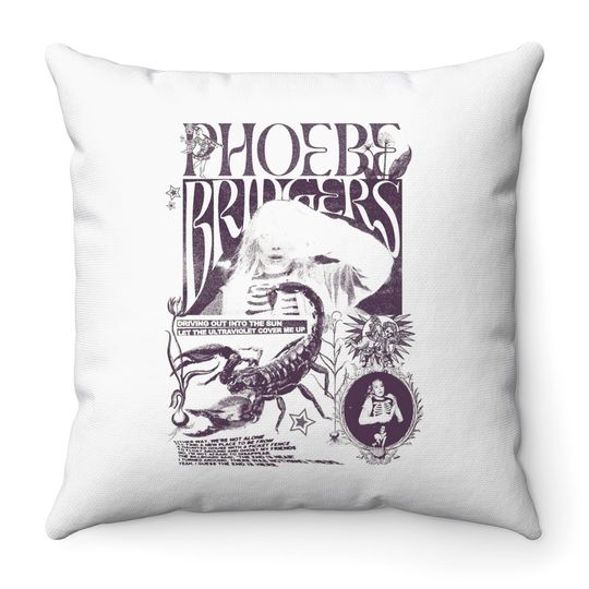 Discover Phoebe Bridgers on Tour Throw Pillows