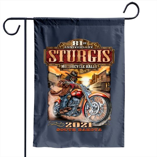 Discover 2021 Sturgis Motorcycle Rally 81st Anniversary Wild Bill Garden Flags