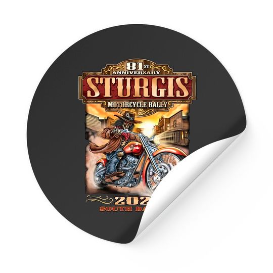 Discover 2021 Sturgis Motorcycle Rally 81st Anniversary Wild Bill Stickers