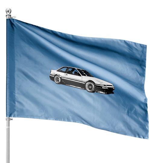 Discover Toyota AE86 (no text) House Flags