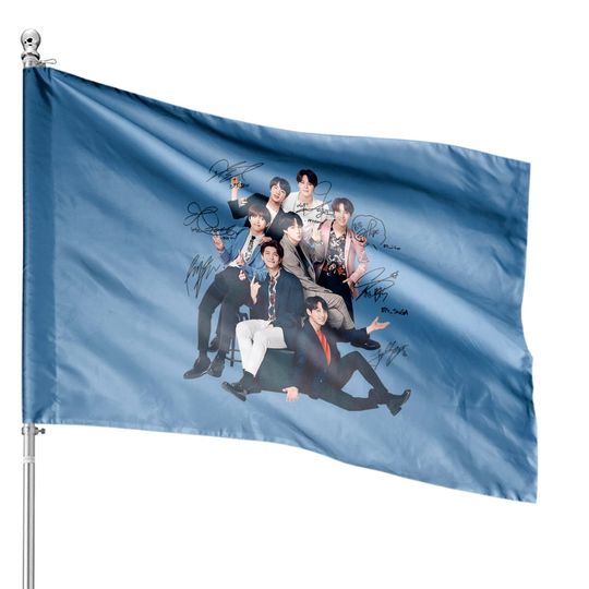 Discover BTS House Flags - Vibrant Home Decor