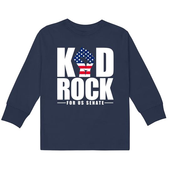 Discover Kid For US Senate 2018 Election Kids Long Sleeve T-Shirts In Rock We Trust
