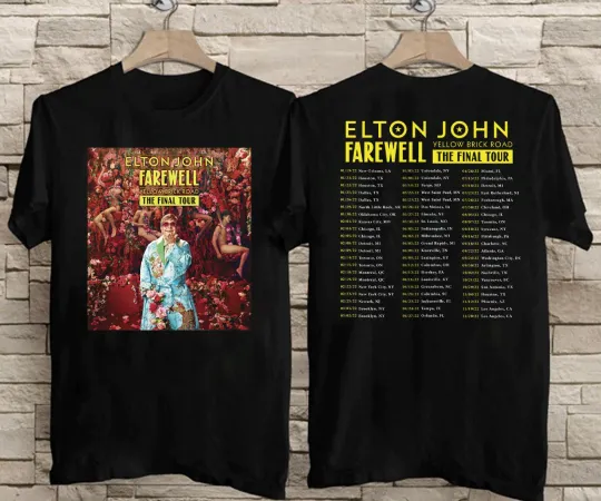 Discover Elton John Farewell Tour Yellow Brick Road The Final Tour 2022 Shirt