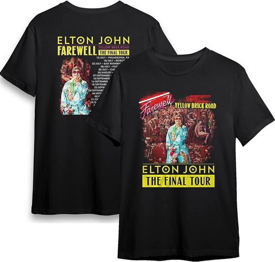 Discover Farewell Yellow Brick Road Elton John The Final Tour 2022 T-Shirt