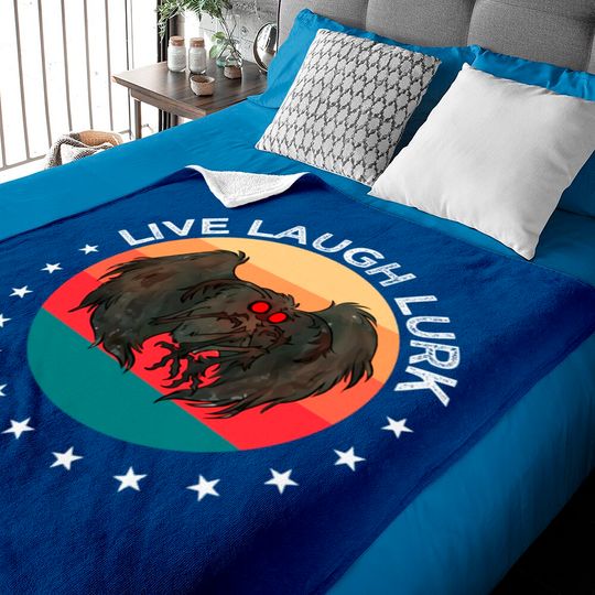 Discover Live Laugh Lurk | Mothman is Real Man Moth Legend Baby Blankets
