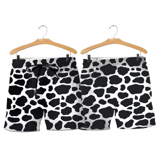 Discover Cow Print Gym Shorts