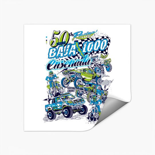 Discover Racing Triple X Off Road Baja 1000 Race Ensenada Stickers