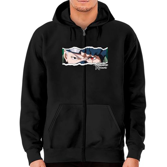 Discover Anime Kakashi Zip Hoodies, Kakashi Shirt