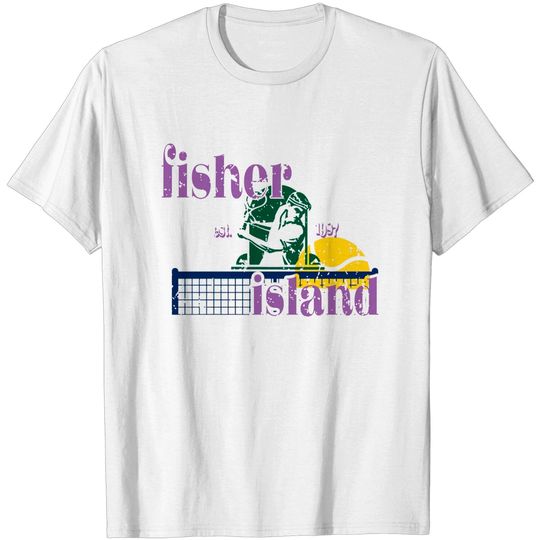 Discover Fisher Island Vintage Style Unisex T-Shirts | Fisher Island Crewneck | Miami Crewneck