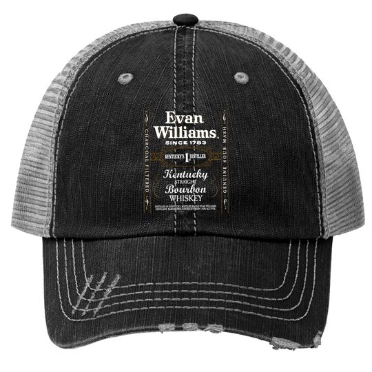 Discover Evan Williams Bourbon Whiskey Logo Trucker Hats
