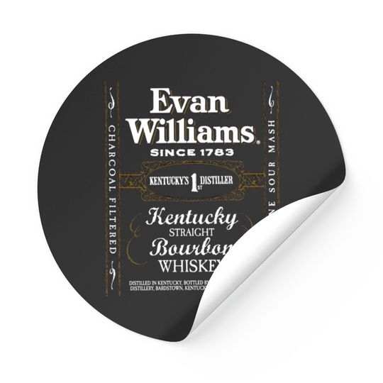 Discover Evan Williams Bourbon Whiskey Logo Stickers