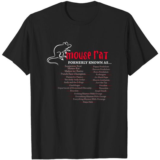 Discover Mouse - Mouse rat formerly known as crackfinger T-shirt