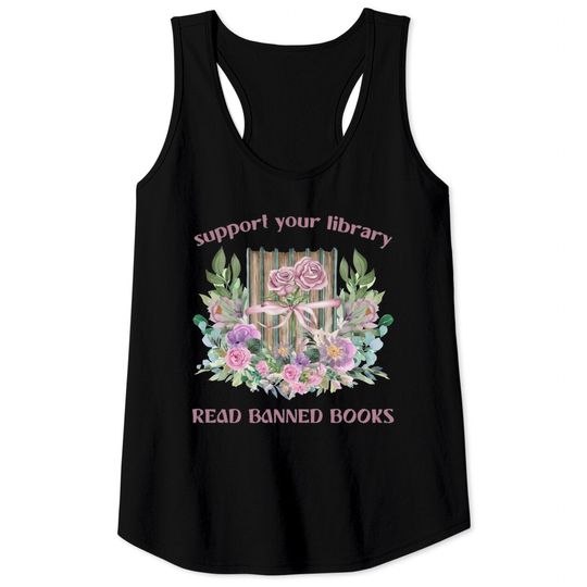 Discover Read Banned Books Tee: Support Your Library | Tank Tops for Librarian
