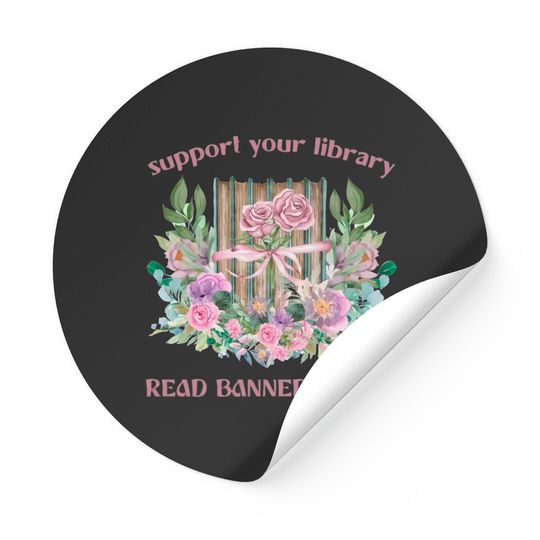Discover Read Banned Books Sticker: Support Your Library | Stickers for Librarian
