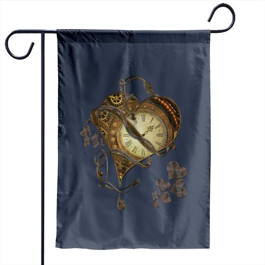 Discover Wonderful elegant steampunk heart Garden Flags