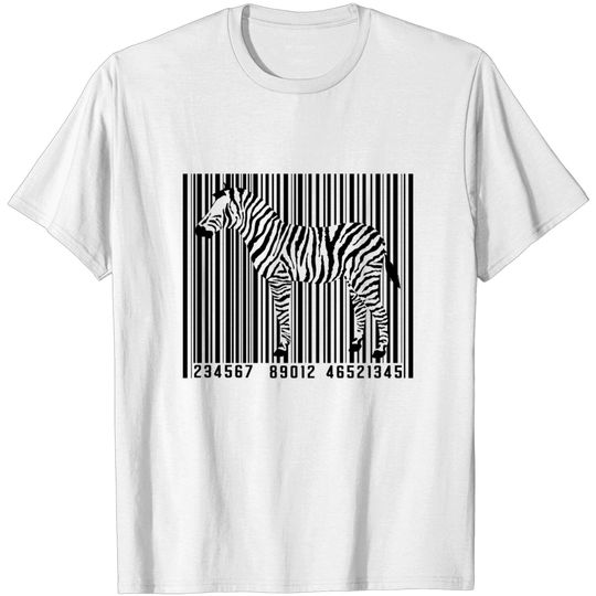 Discover Zebra barcode T-shirt