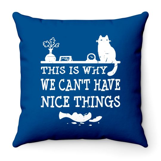 Discover This is Why we can't have nice Thing Motivational Throw Pillows