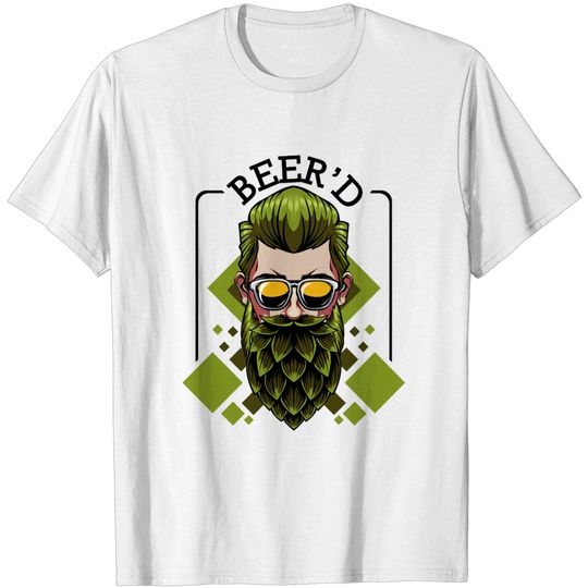 Discover Beer'd beer brewing beard wordplay brewer gift T-shirt