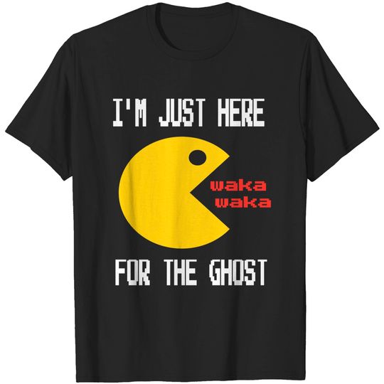 Discover I'm just here for the ghost Halloween video gamer costume T-shirt - Pac Man Halloween Ghost Video Games - T-Shirt