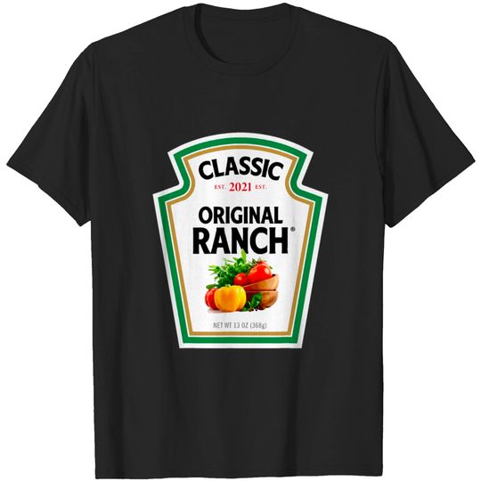 Discover Ranch Sauce Green Salad Dressing Halloween T-shirt
