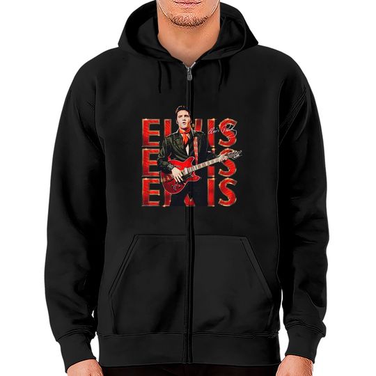 Discover Elvis Presley Rock Art Zip Hoodies, Elvis Presley 2022 Zip Hoodies