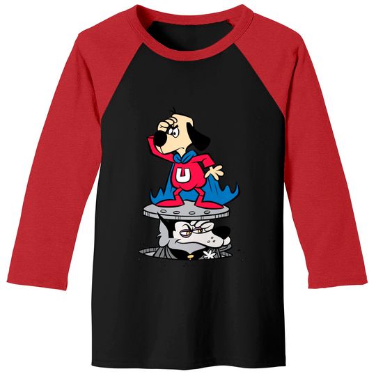 Discover Underdog | Underdog & Riff Raff On Look-Out Baseball Tees