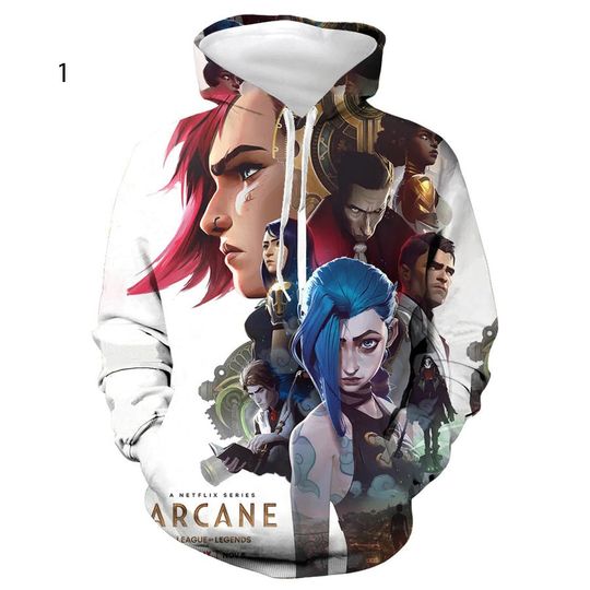 Discover Anime Arcane League Of Legends 3d Hoodie
