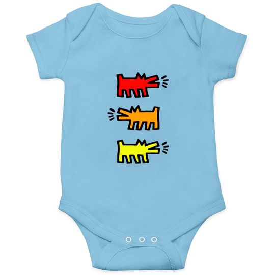 Discover Keith Haring Dog Merch Onesies
