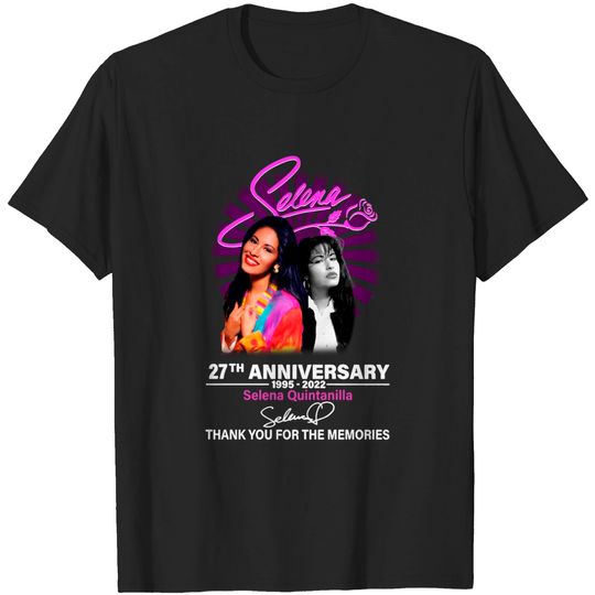 Discover Selena Quintanilla 27th Anniversary Signature T-Shirt