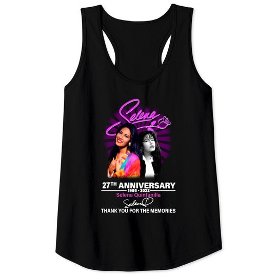 Discover Selena Quintanilla 27th Anniversary Vintage Tank Top - Fan Gift
