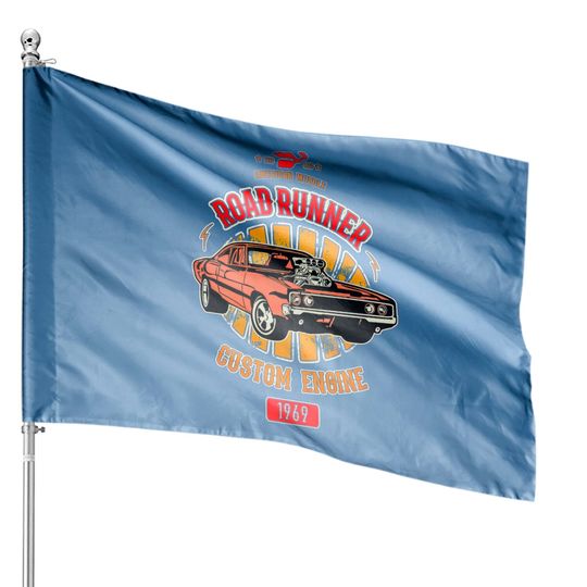 Discover Plymouth Road Runner - American Muscle House Flags