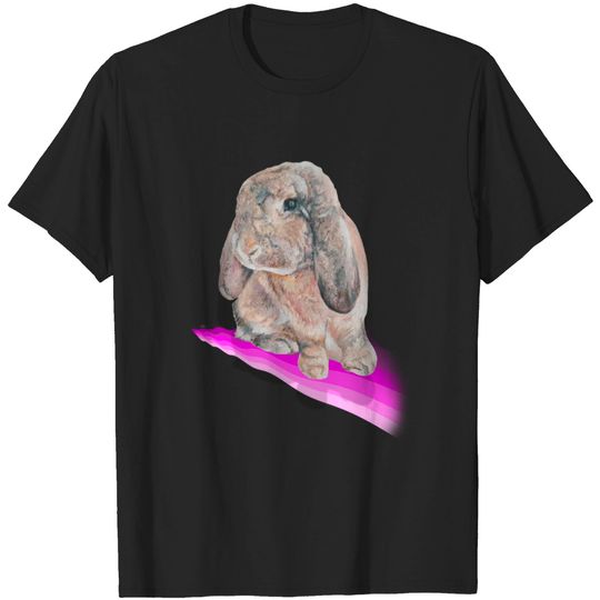 Discover Gorgeous painting of a French lop bunny! - Rabbit - T-Shirt