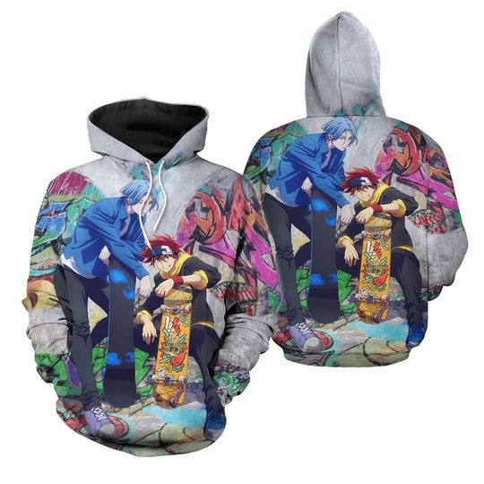 Discover Anime SK8 The Infinity Long Sleeve Hoodie Sweatshirt Pullover