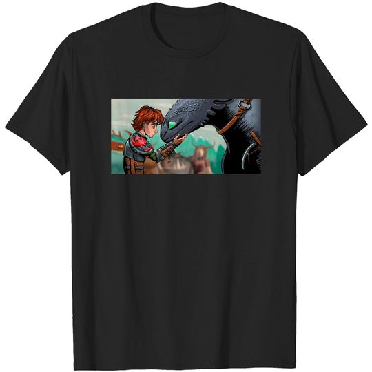 Discover Hiccup and Toothless Friendship - How To Train Your Dragon - T-Shirt