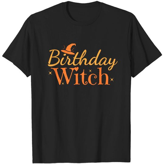 Discover Birthday Witch Funny Halloween Shirt