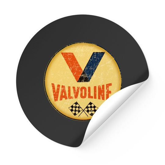 Discover Valvoline Oil - Round - Motor Oil - Stickers