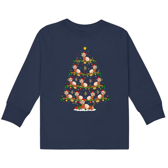 Discover Ferret Christmas Kids Long Sleeve T-Shirts
