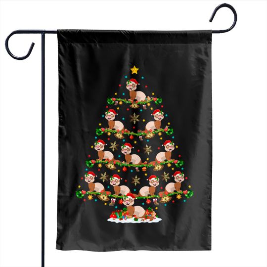 Discover Ferret Christmas Garden Flags