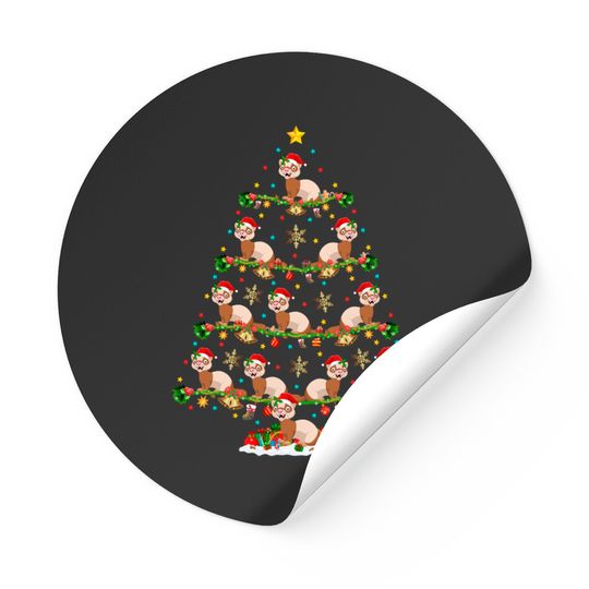 Discover Ferret Christmas Stickers