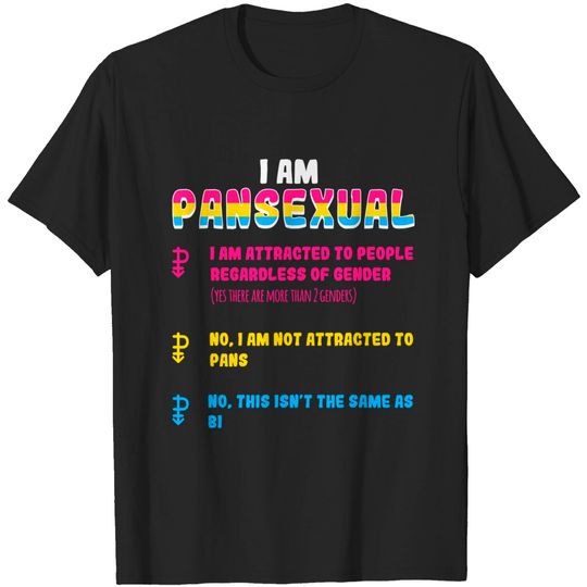 Discover Pansexual Gender-Blind Flag T-Shirt