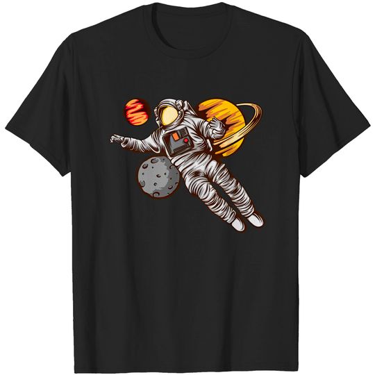 Discover Astronaut Illustration 12 - Astronaut - T-Shirt