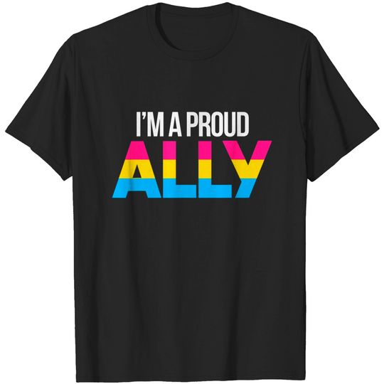 Discover Ally Pride Flag T-Shirt - Pansexual Flag Ally Support