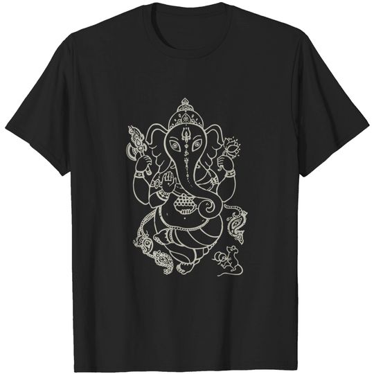 Discover Ganesha Elephant T-Shirt Sak Yant Thai Tattoo Ganesh Elephant God Thailand Gift